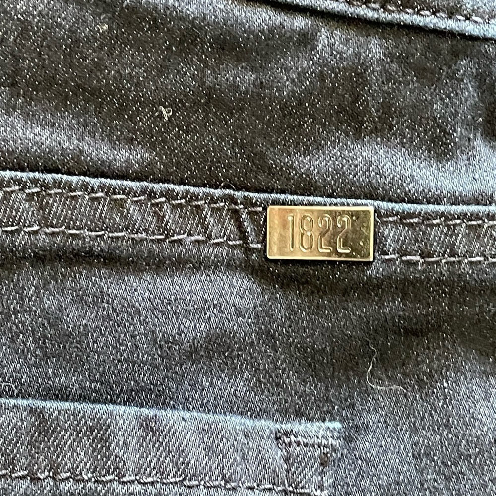 1822 Denim High Rise Ankle Skinny Jeans | Size 6 | Dark Rinse Stretch Pull-On - Picture 7 of 7